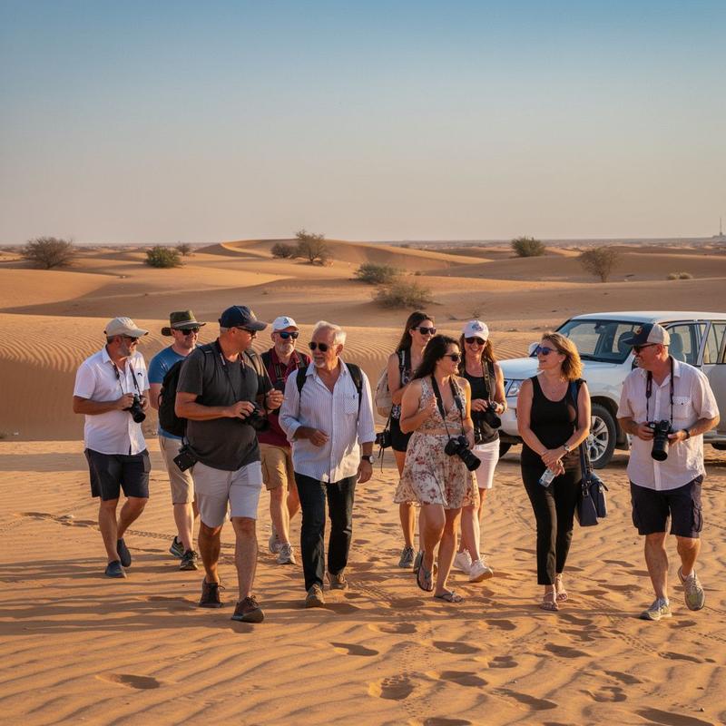 Desert safari in Dubai Desert Conservation Reserve, UAE